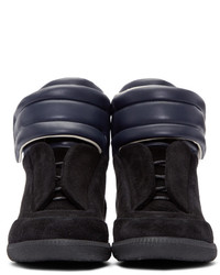 Baskets montantes en daim noires Maison Margiela