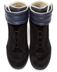 Baskets montantes en daim noires Maison Margiela