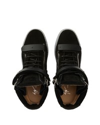 Baskets montantes en daim noires Giuseppe Zanotti