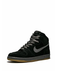 Baskets montantes en daim noires Nike