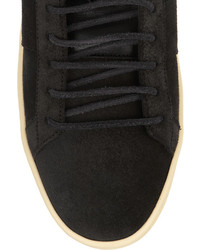 Baskets montantes en daim noires Saint Laurent