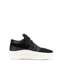 Baskets montantes en daim noires Giuseppe Zanotti Design