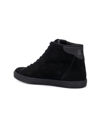 Baskets montantes en daim noires Ea7 Emporio Armani