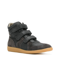 Baskets montantes en daim noires Maison Margiela