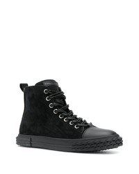 Baskets montantes en daim noires Giuseppe Zanotti