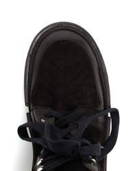 Baskets montantes en daim noires Guidi