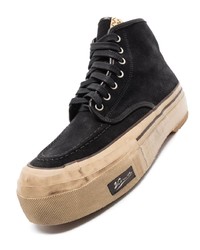 Baskets montantes en daim noires VISVIM