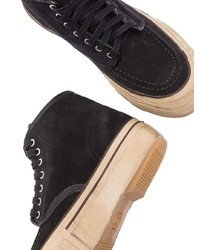 Baskets montantes en daim noires VISVIM