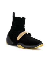 Baskets montantes en daim noires Giuseppe Zanotti Design