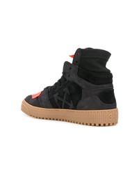 Baskets montantes en daim noires Off-White