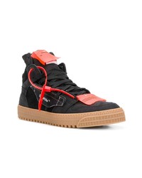 Baskets montantes en daim noires Off-White