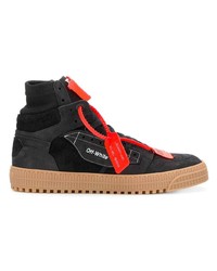 Baskets montantes en daim noires Off-White