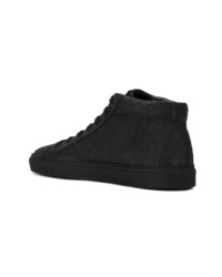 Baskets montantes en daim noires Hide&Jack