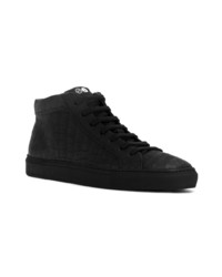 Baskets montantes en daim noires Hide&Jack