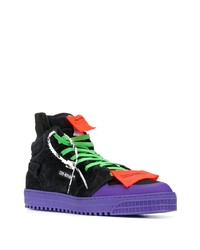 Baskets montantes en daim noires Off-White