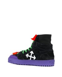 Baskets montantes en daim noires Off-White