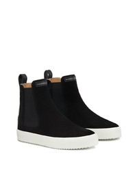 Baskets montantes en daim noires Giuseppe Zanotti