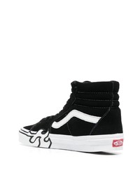 Baskets montantes en daim noires Vans