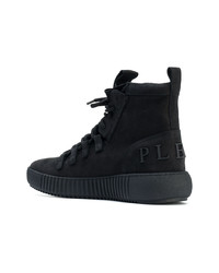 Baskets montantes en daim noires Philipp Plein