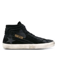 Baskets montantes en daim noires Golden Goose Deluxe Brand