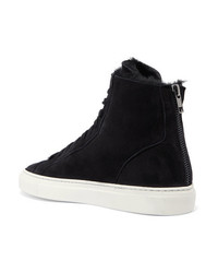 Baskets montantes en daim noires Common Projects