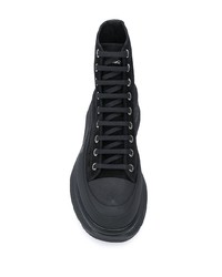 Baskets montantes en daim noires Alexander McQueen