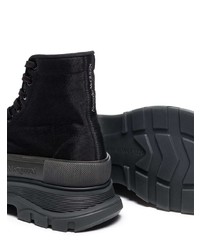 Baskets montantes en daim noires Alexander McQueen