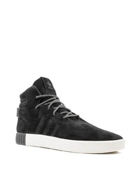 Baskets montantes en daim noires adidas