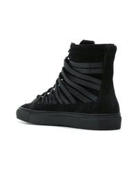 Baskets montantes en daim noires Damir Doma