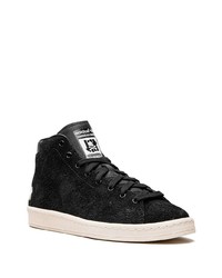 Baskets montantes en daim noires adidas