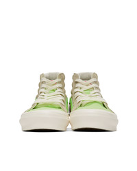 Baskets montantes en daim olive Vans