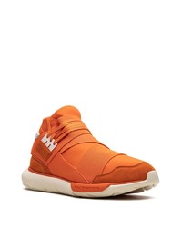 Baskets montantes en daim orange adidas