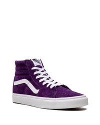 Baskets montantes en daim pourpre foncé Vans