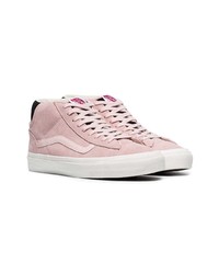 Baskets montantes en daim roses Vans