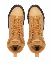 Baskets montantes en daim tabac Giuseppe Zanotti