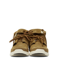 Baskets montantes en daim tabac VISVIM