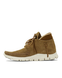 Baskets montantes en daim tabac VISVIM