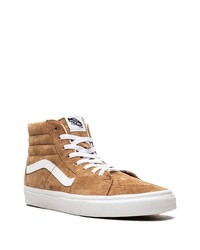 Baskets montantes en daim tabac Vans