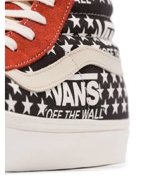 Baskets montantes en toile à carreaux multicolores Vans