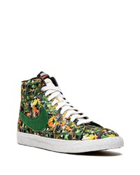 Baskets montantes en toile à fleurs multicolores Nike