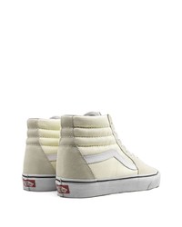 Baskets montantes en toile beiges Vans