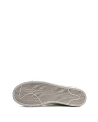 Baskets montantes en toile blanc et vert Nike