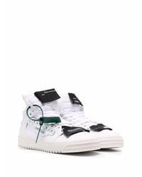 Baskets montantes en toile blanches Off-White