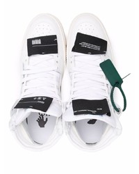 Baskets montantes en toile blanches Off-White