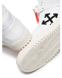 Baskets montantes en toile blanches Off-White