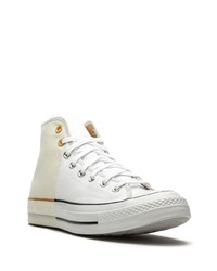 Baskets montantes en toile blanches Converse