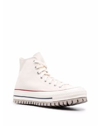 Baskets montantes en toile blanches Converse