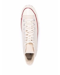 Baskets montantes en toile blanches Converse