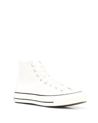 Baskets montantes en toile blanches Converse