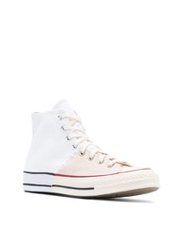 Baskets montantes en toile blanches Converse